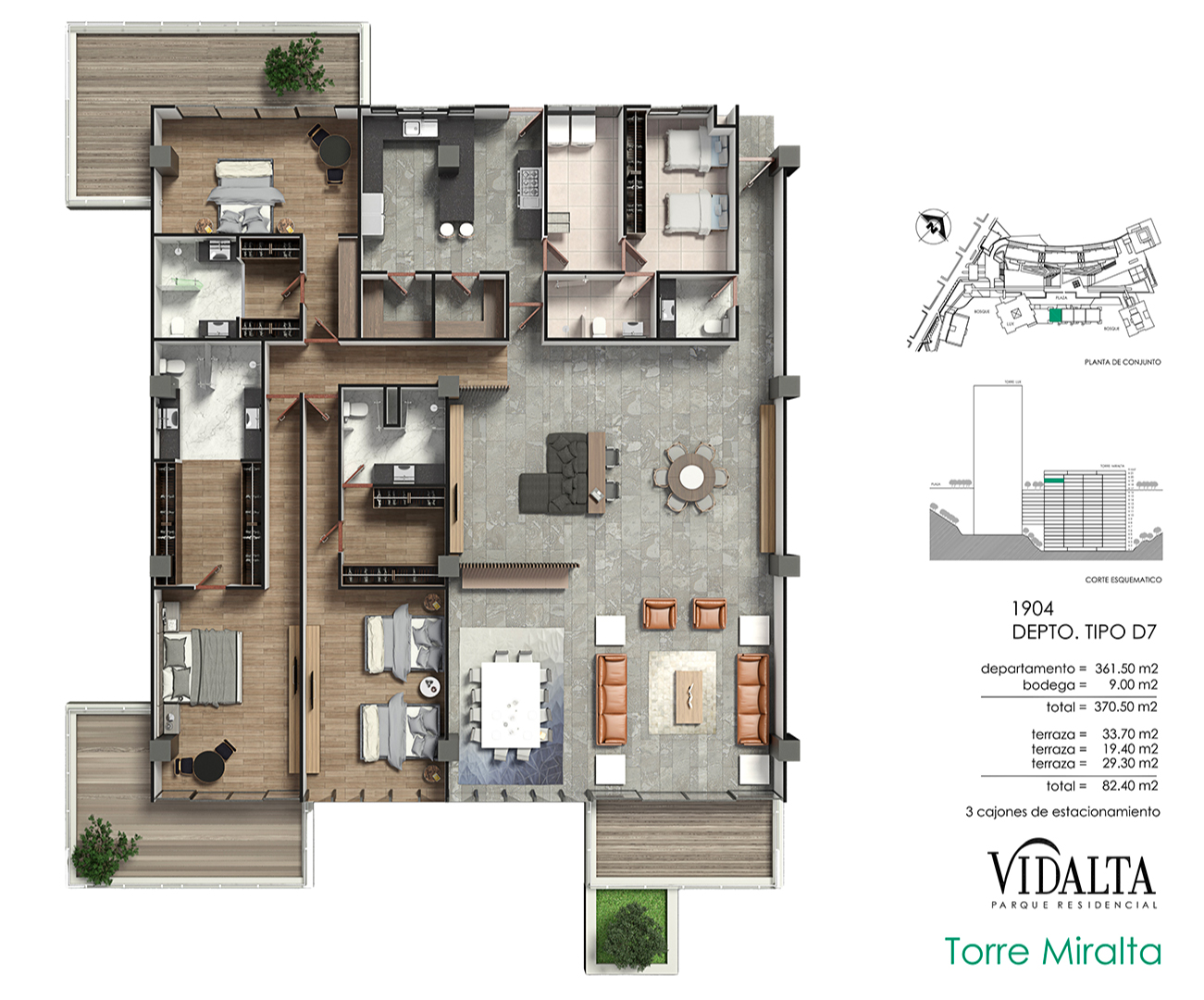 vidalta Torre Miralta Tipo D7